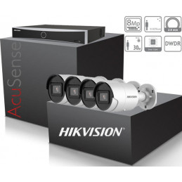 SET-4-HIKVISION-8MP-IP-AcuSense-DS-2CD2083G2-IU-UHD4K-IR30m - profi...